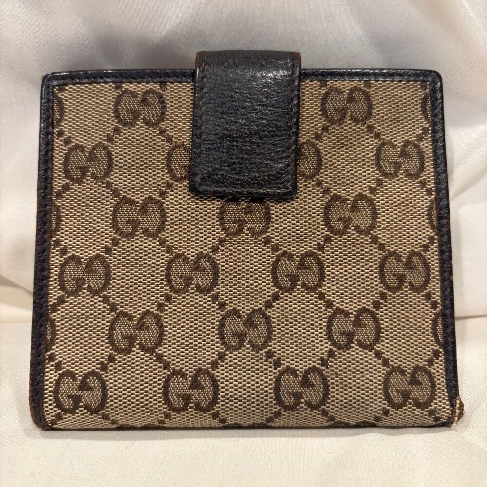Gucci Brown Monogram Wallet - Picture 5 of 14